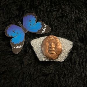 One of a Kind Handmade Face Pin/Pendant/Brooch